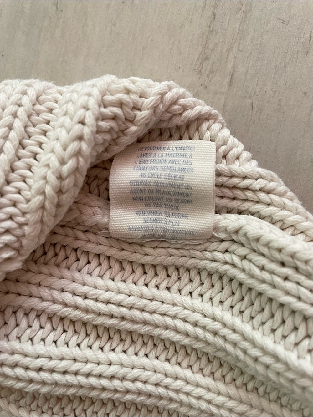 Aerie Cream Cable-Knit Button Front Short Sleeve Sweater Sz M 100% Cotton - Picture 4 of 6